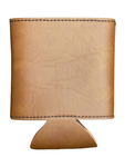 3-3/4" Rawhide Leather Koozie (PRICE INCLUDES SETUP AND ENGRAVING)